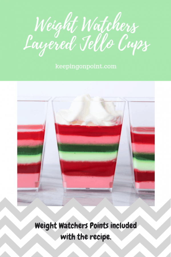 Layered Jello Cups Weight Watchers Freestyle