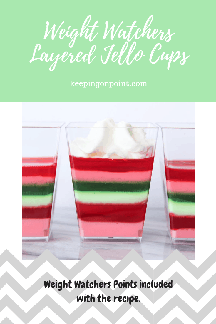 Weight Watchers Freestyle Layered Jello Cups