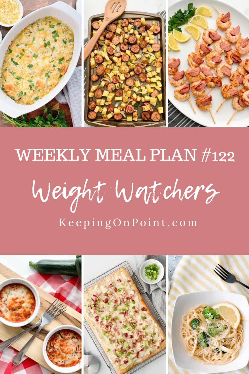 WW (Weight Watchers) Weekly Meal Plan #122