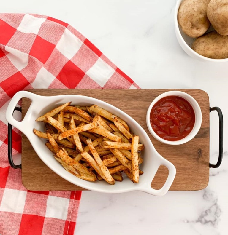Five Guys Cajun Fries Copycat Recipe (Air Fryer or Oven Baked)