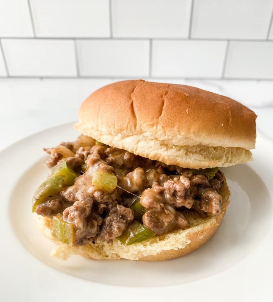 Philly Cheesesteak Sloppy Joes Weight Watchers Recipes WW Recipes Healthy Recipes Personal Points