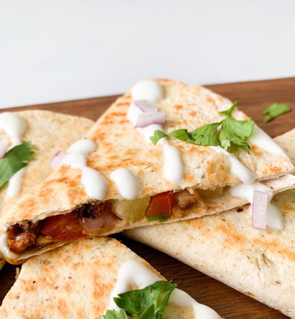 Teriyaki Chicken Quesadillas Weight Watchers Recipes WW Recipes Healthy Recipes Personal Points 7