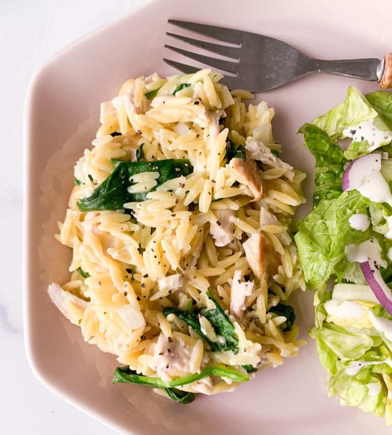 Garlic Chicken Orzo