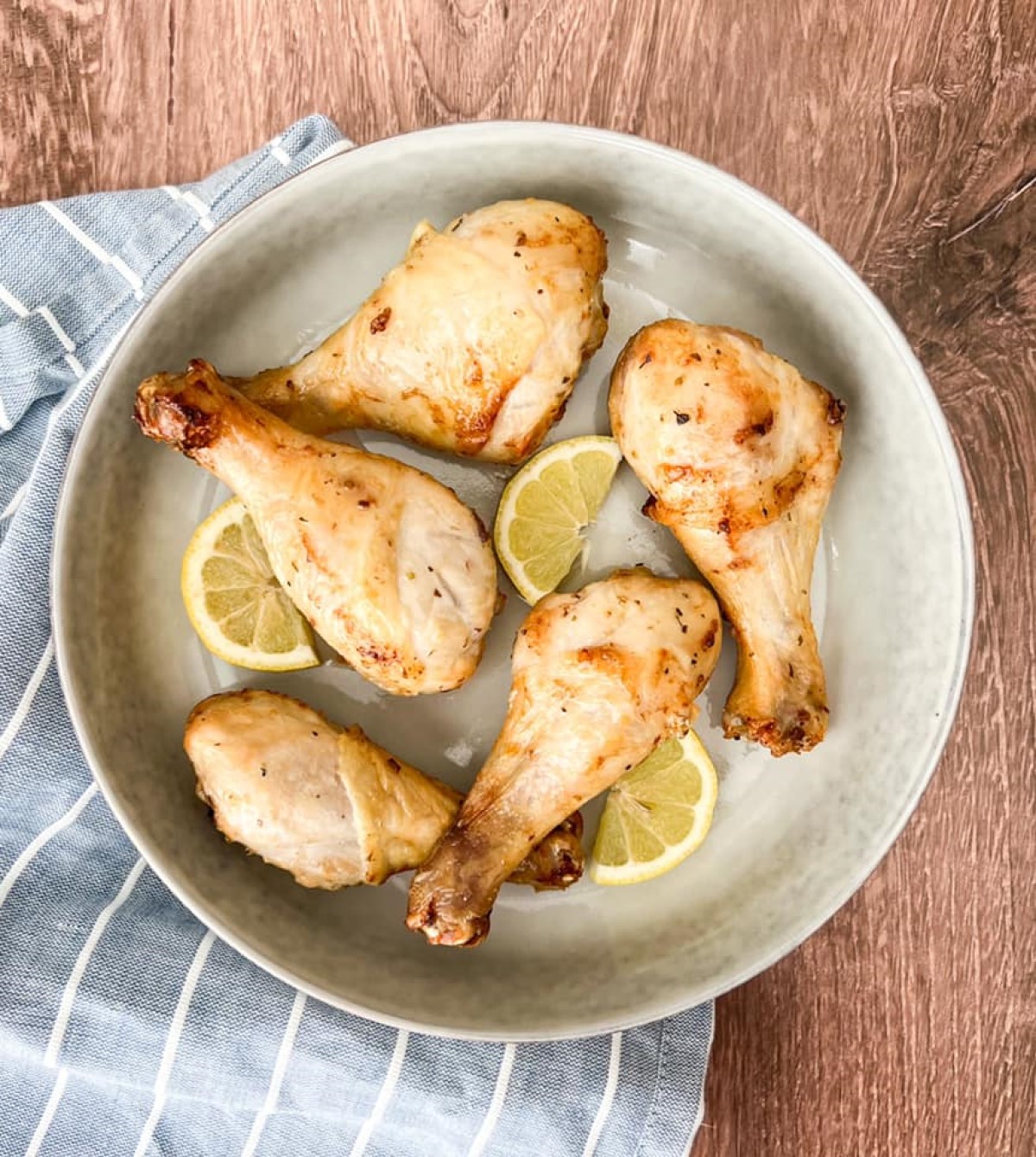 Lemon Garlic Chicken Legs (Air Fryer or Oven)