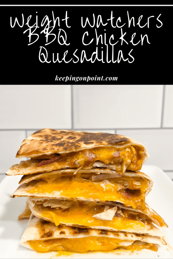 BBQ Chicken Quesadillas Watchers Recipes Personal Points Freestyle Healthy Recipes