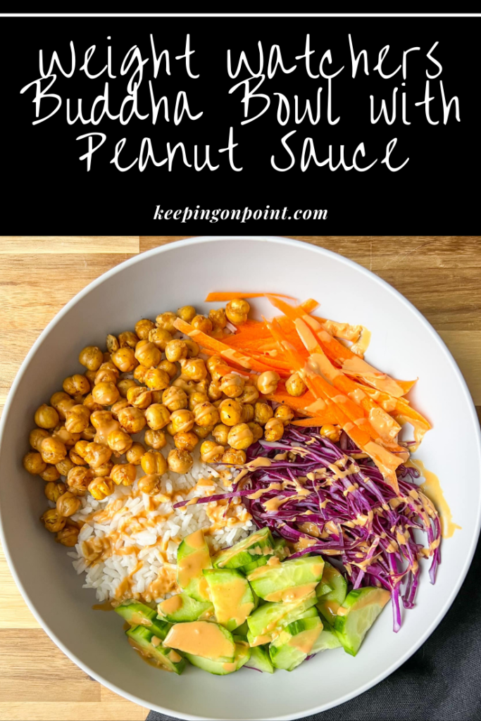 Buddha Bowl with Peanut Sauce Watchers Recipes Personal Points Freestyle Healthy Recipes